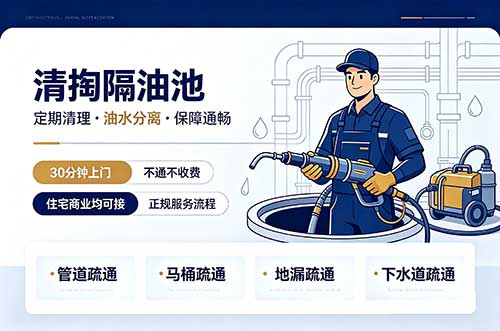 迪庆清掏隔油池